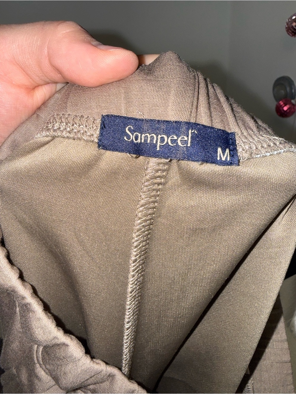 Sampeel (Medium) Brown 2 Piece Set - Sleeveless High Neck Top & Cropped Pants - Picture 2 of 8